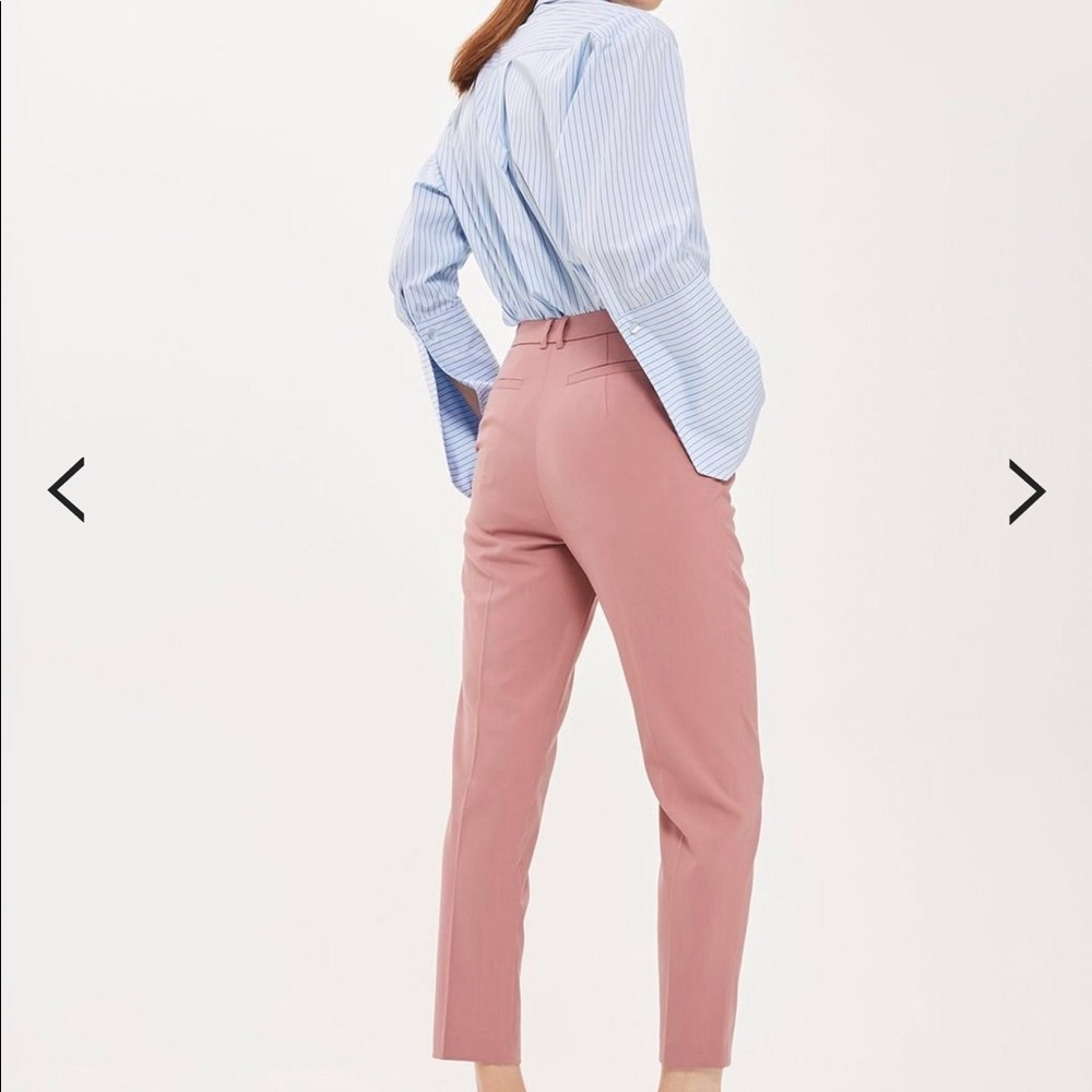 High Waisted Cigarette Trousers Top Shop